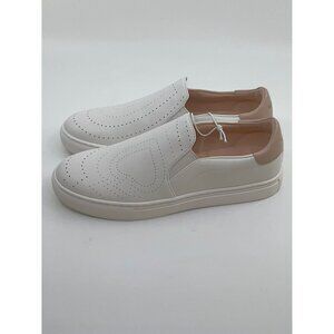 New Kate Spade Azores Slip-On Perforated Leather Sneakers Shoes White Size 7.5